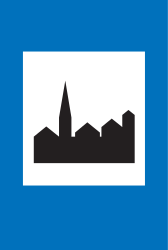 Begin of a built-up area