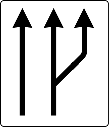 Begin of a new lane