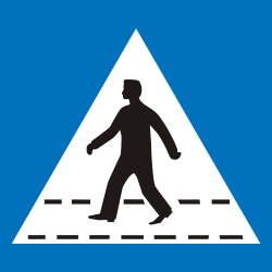 Pedestrian crossing - People can cross
