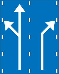 Lane usage and direction overview