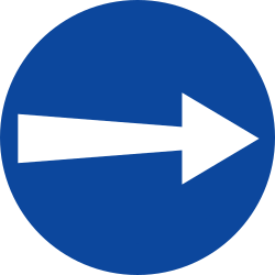 Turning right compulsory
