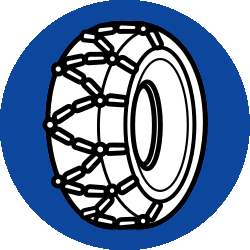 Snow chains mandatory