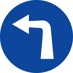 Left turn mandatory