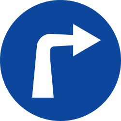 Turning right compulsory