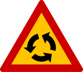 Roundabaout ahead