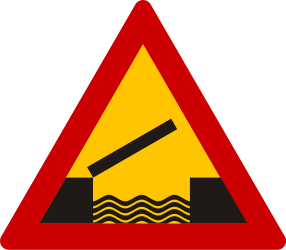 Movable bridge warning