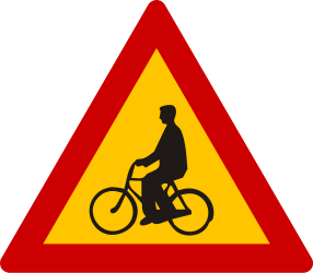 Warning for bikes and cyclists
