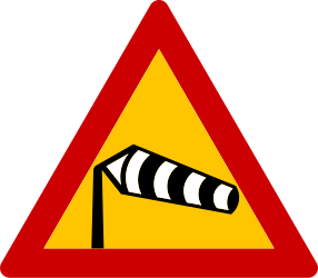 Heavy crosswinds in area warning