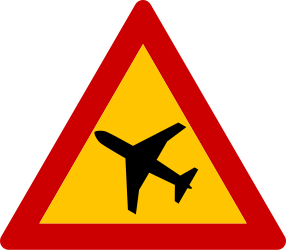 Warning for low lfying planes, aircraft and jets