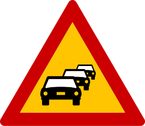 Warning for traffic jams